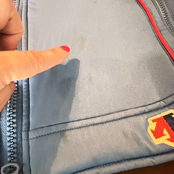 Vintage Descente‎ Womens Ski Jacket Size 48 Light Blue With Red & Black Accents - Picture 8 of 15